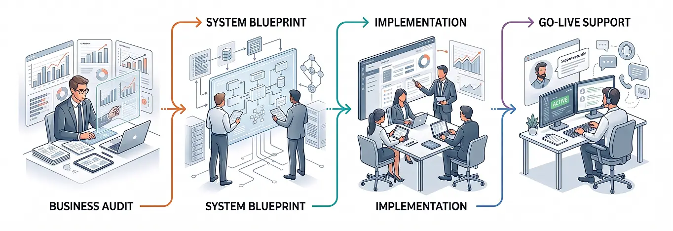 flow bersama vendor erp