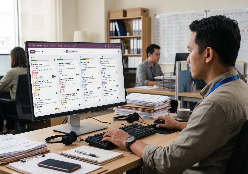 Field Service Odoo Teknisi Lapor Selesai Langsung dari HP