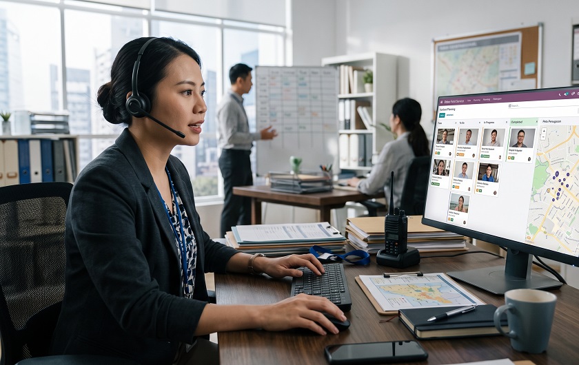 Field Service Odoo Teknisi Lapor Selesai Langsung dari HP